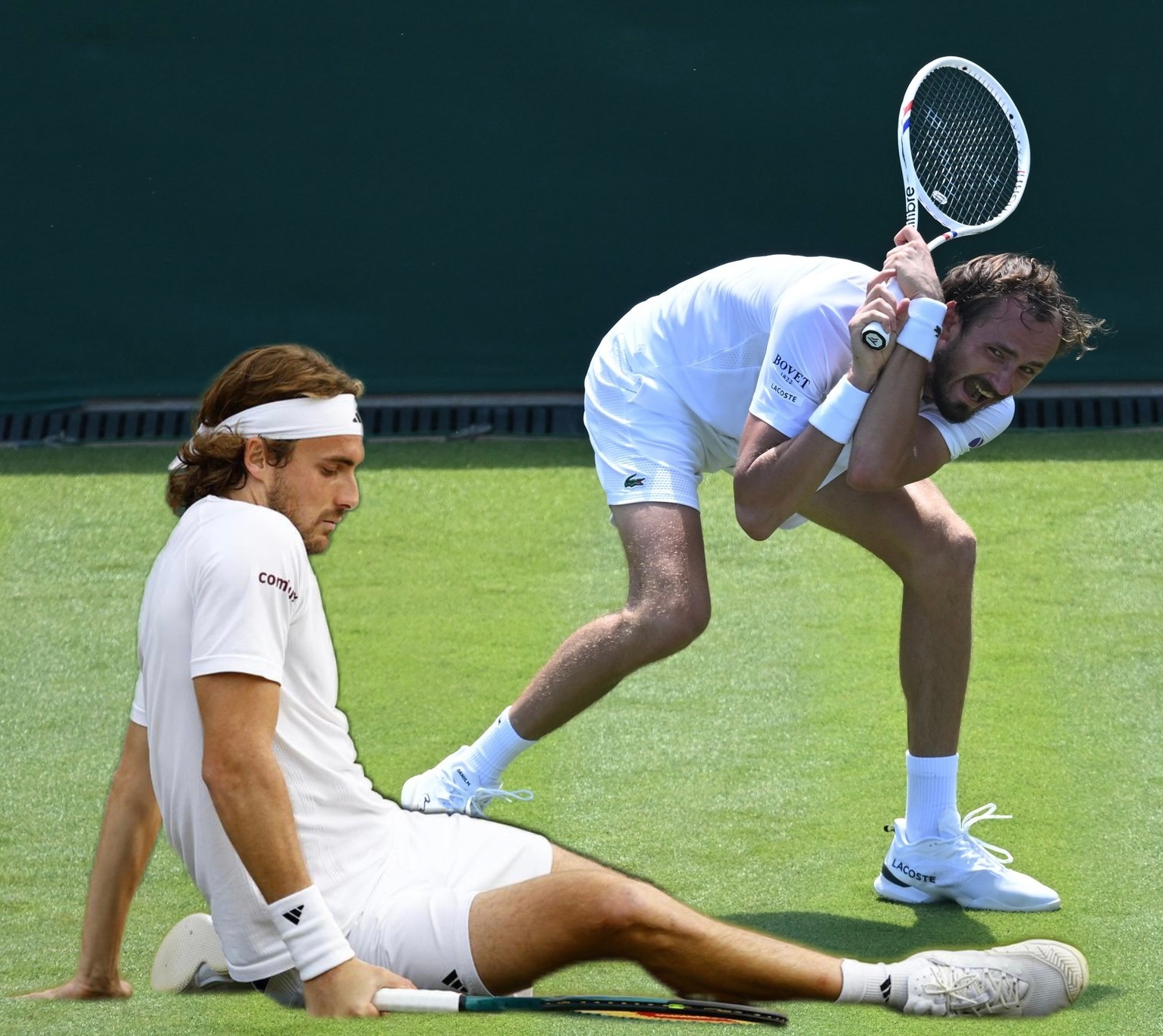 日本网球队碾压意大利网球队，西西帕斯送出助攻